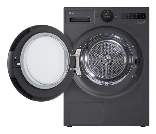 LG RT10X8B wasdroger Vrijstaand Voorlader 10 kg Zwart