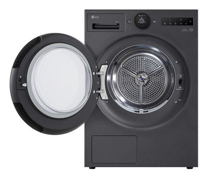 LG RT10X8B wasdroger Vrijstaand Voorlader 10 kg Zwart