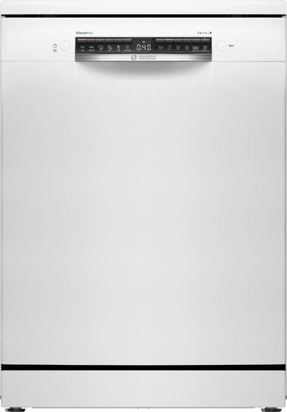Bosch Serie 4 , Vrijstaande vaatwasser, 60 cm, Wit, SMS4ECW28E