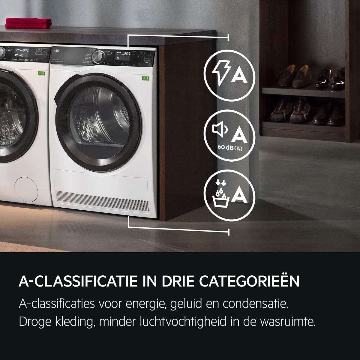 AEG Series 9000 TR97MUNCHEN wasdroger Vrijstaand Voorlader 9 kg Wit