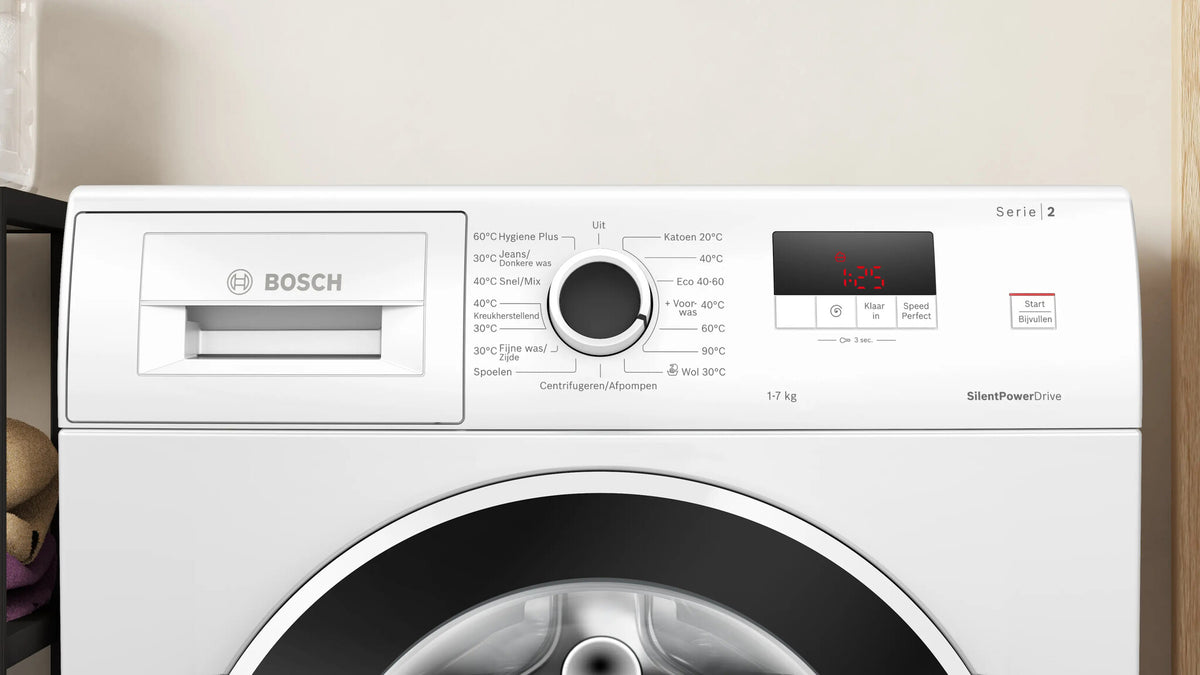 Bosch Serie 2 WGE02406NL wasmachine Voorlader 7 kg 1400 RPM Wit