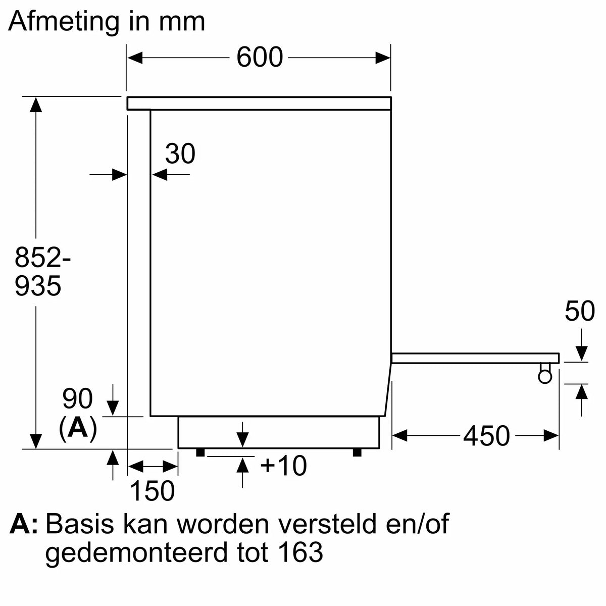 Bosch Serie 2 HKA004020U fornuis Vrijstaand fornuis Electrisch Keramisch Wit