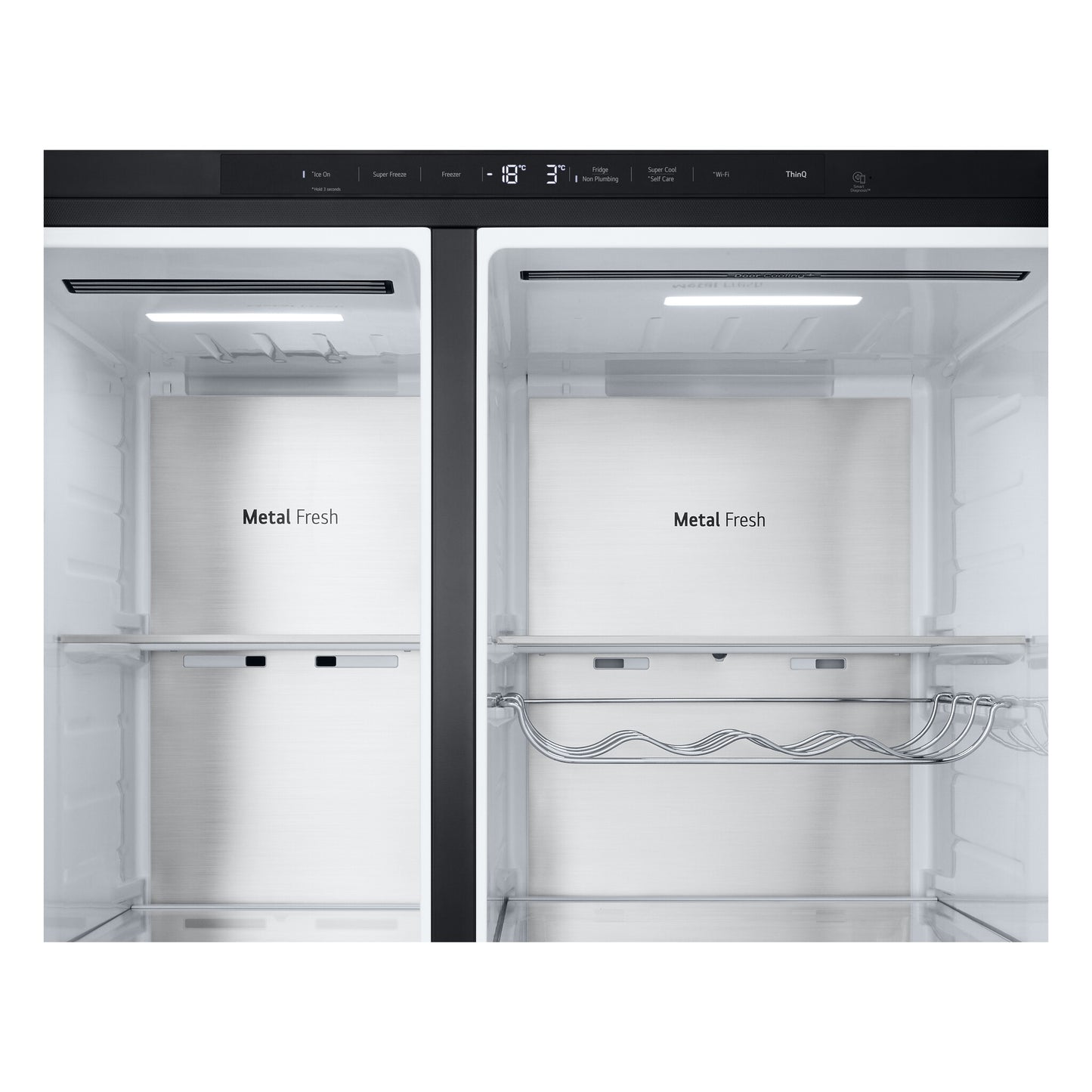 LG InstaView GSXE91EVAD amerikaanse koelkast Vrijstaand 628 l Zwart