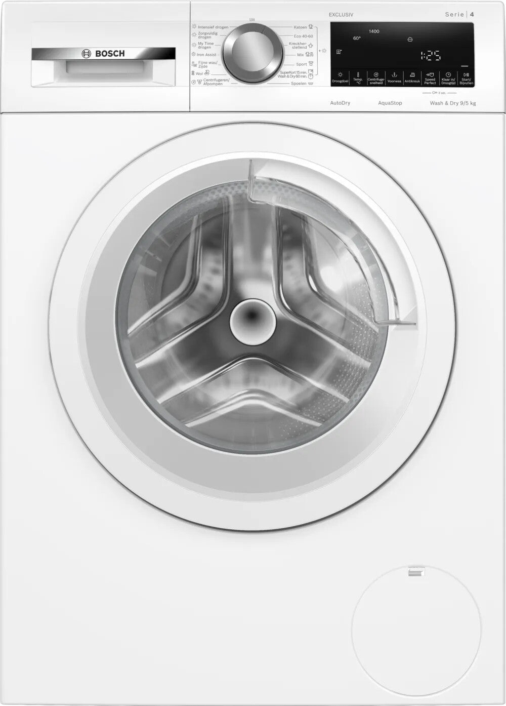 Bosch Serie 4 WNA144V9NL Was-droogcombinatie Vrijstaand Voorlader Wit