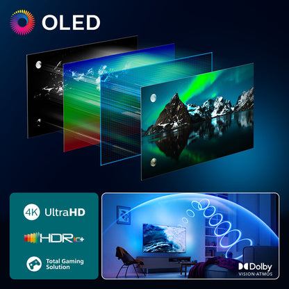 Philips 77OLED810/12 tv 195,6 cm (77") 4K Ultra HD Smart TV Wifi Zwart