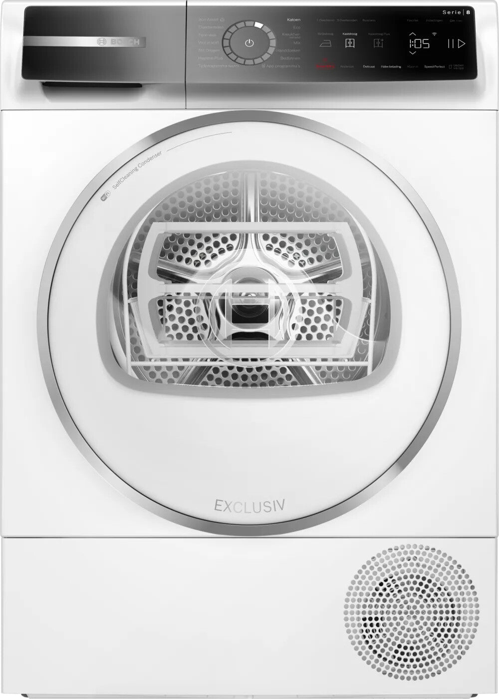 Bosch Serie 8 WQB246CENL wasdroger Vrijstaand Voorlader 9 kg Wit