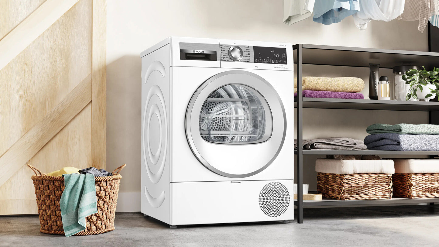 Bosch Serie 6 WQG243DENL wasdroger Vrijstaand Voorlader 9 kg Wit