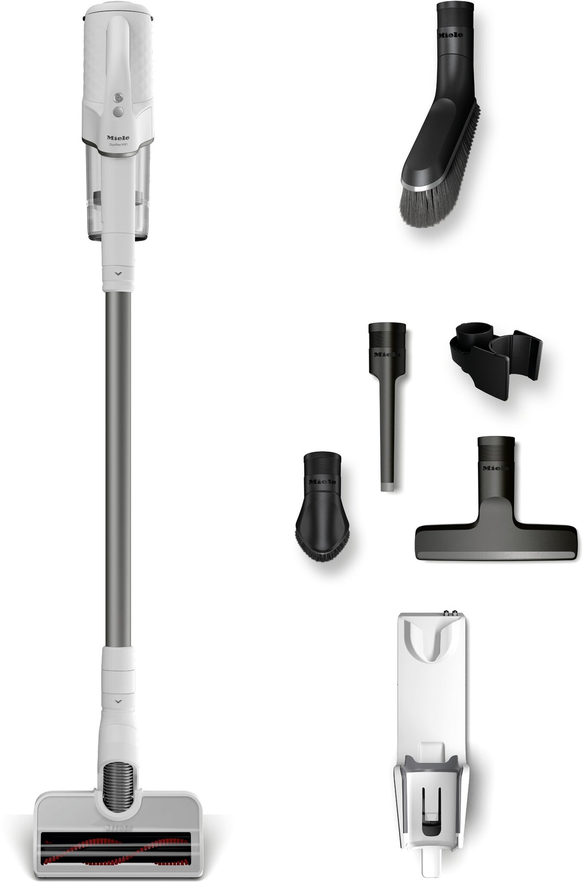 Miele Duoflex HX1 Extra 2-in-1-steelstofzuiger Batterij/Accu Droog Zakloos Wit 2,5 Ah