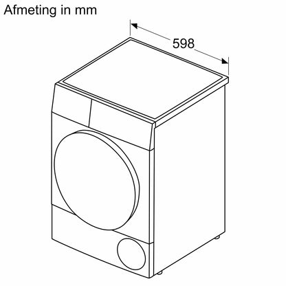 Bosch Serie 6 WQG143DANL wasdroger Vrijstaand Voorlader 9 kg Wit