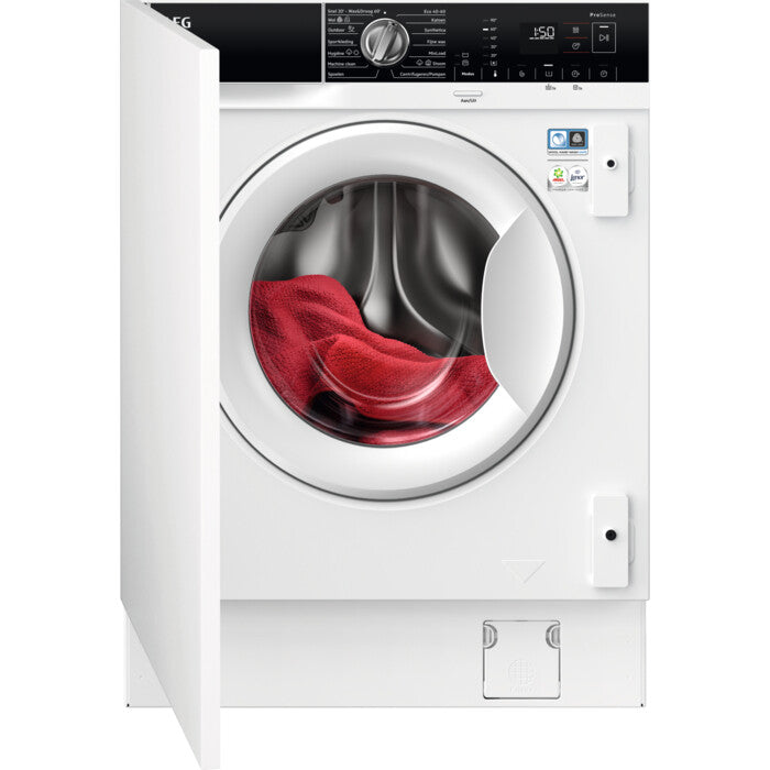 AEG Series 7000 LWR7676BI Was-droogcombinatie Ingebouwd Voorlader Wit