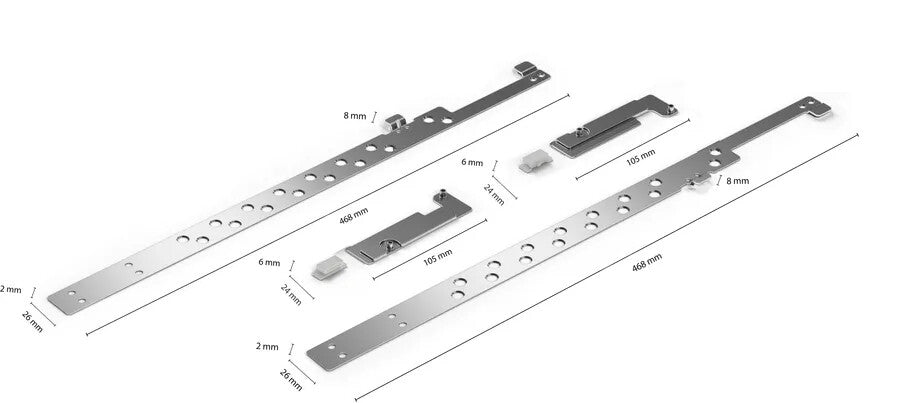 Siemens SZ38BI01 vaatwasseronderdeel & -accessoire Zilver Connecting rail