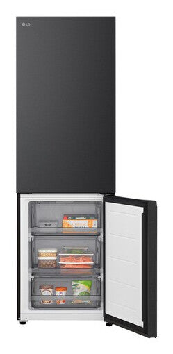 LG GBBS322BEV koel-vriescombinatie Vrijstaand 375 l Zwart