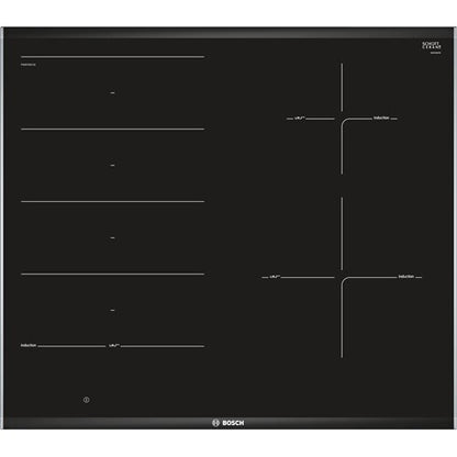 Bosch PXE675DC1E kookplaat Zwart Ingebouwd 60 cm Inductiekookplaat zones 4 zone(s)