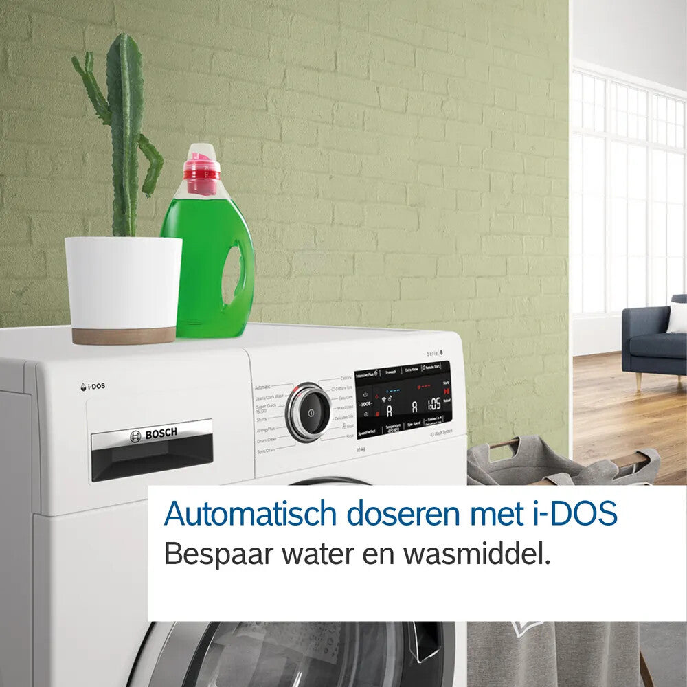 Bosch Serie 6 , Wasmachine, voorlader, 9 kg, 1400 rpm, WGG244FPNL