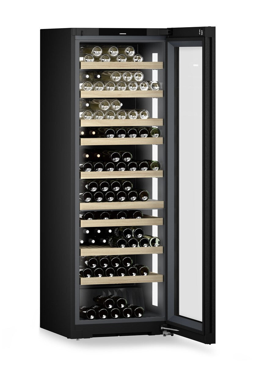 Liebherr WPgbi 7472 Thermo-elektrische wijnkoeler Vrijstaand Zwart 204 fles(sen)