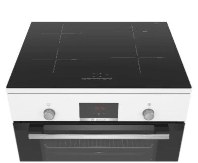 Bosch HLN39A020 fornuis Vrijstaand fornuis Electrisch Inductiekookplaat zones Wit