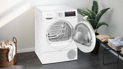 Siemens iQ500 WQ43G1DENL wasdroger Vrijstaand Voorlader 9 kg Wit