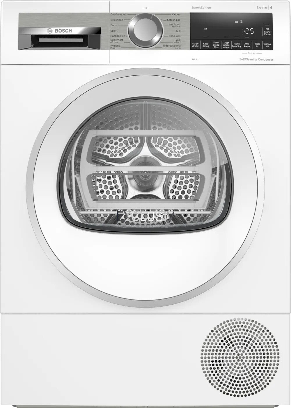Bosch Serie 6 WQG235D9NL wasdroger Vrijstaand Voorlader 8 kg Wit